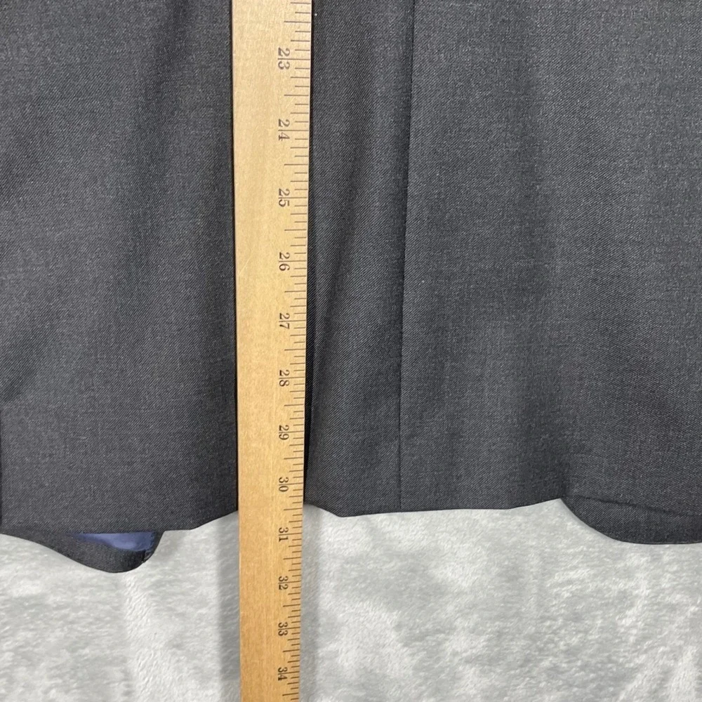 Suit Supply Vitale Barberis Canonico Super 110s Wool Blazer Charcoal Grey 38L
